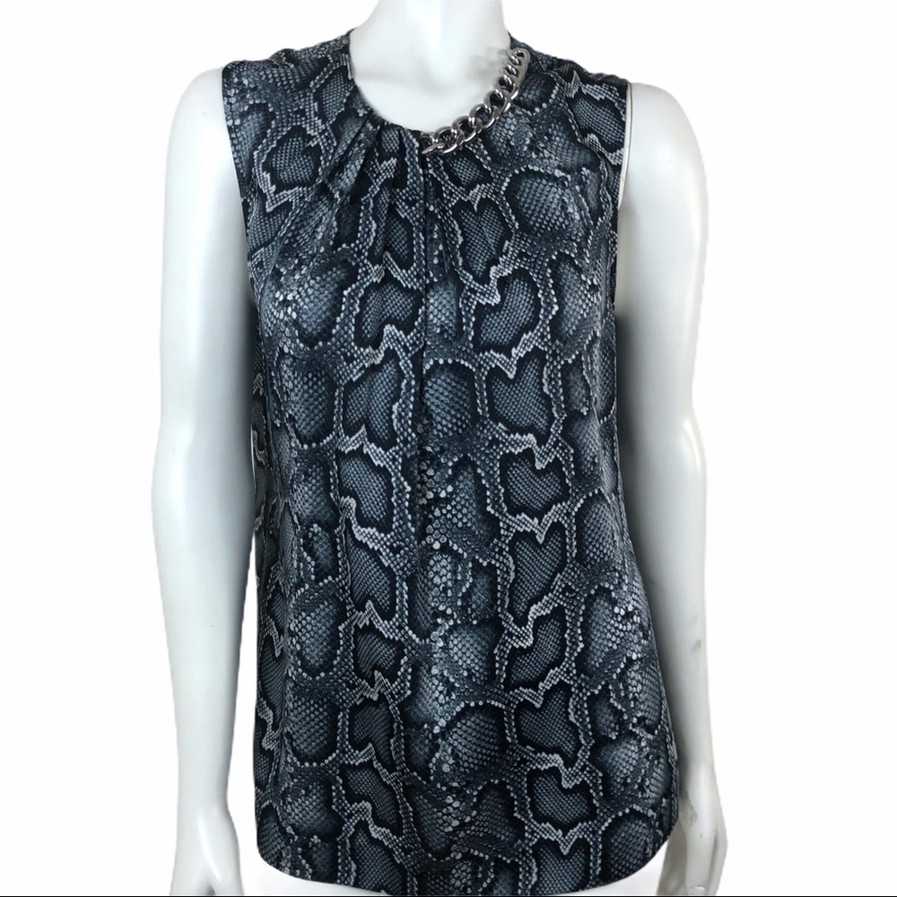 Michael Kors Women's Snake Animal Print Blouse - Size Large -Excellent Condition